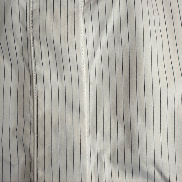 Sandro White Striped Button Down Shirt - Picture 6 of 10